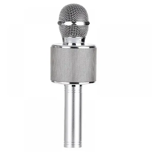 Караоке-мікрофон Wster бездротовий WS 858 Silver (au085) - фото 2