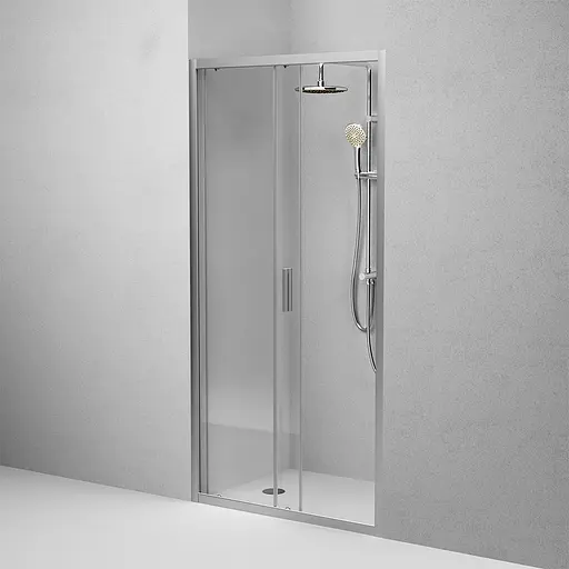 Душевые двери AM.PM Gem 100x195 см стекло прозрачное хром матовый W90UG-100-1S-195MT, прозрачный, хром матовый - фото 7