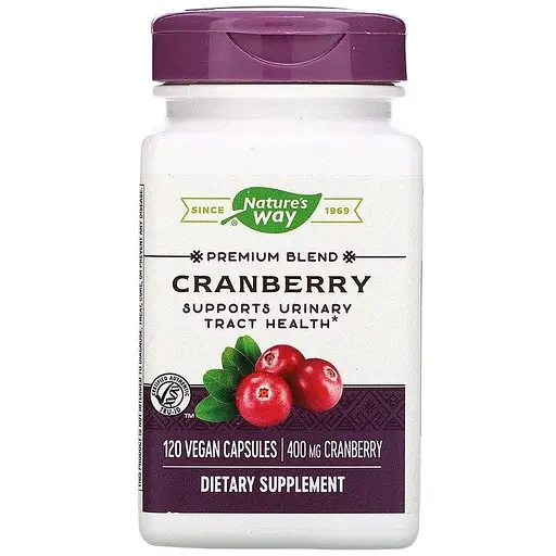Журавлина Nature's Way Cranberry Premium Blend 400 мг 120 веганських капсул