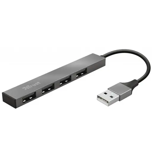 USB-Хаб Trust 4-Портовий Концентратор Halyx Aluminium Mini USB 2 .0 Hub Halyx 4-PORT Mini USB 2.0 Hub (23786) - фото 1