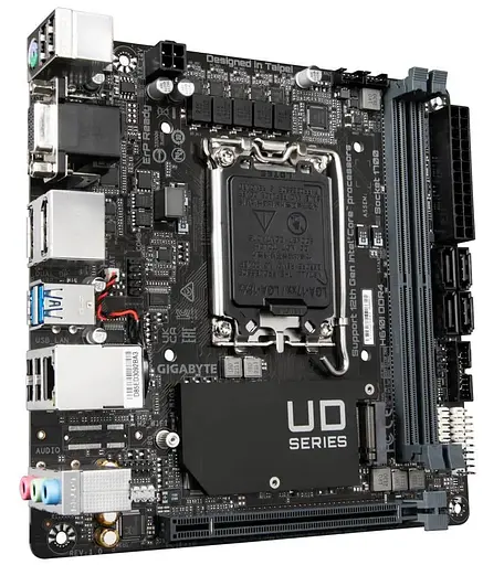 Материнская плата Gigabyte H610I DDR4 (H610I DDR4) (Socket 1700, Intel H610, Mini-ITX) - фото 3