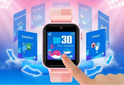 Smart Watch AmiGo GO10S Pro Wifi Pink UA - фото 2