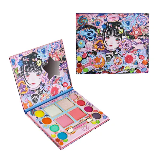 Набір дитячої косметики IGOODCO тіні, рум'яна, аплікатор IG2943