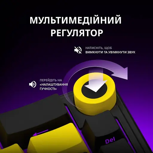 Клавіатура Lorgar KBP70MW Pro Wireless 65% Compact Black Yellow EN/UA (LRG-KBP70MW-YL-US) - фото 14