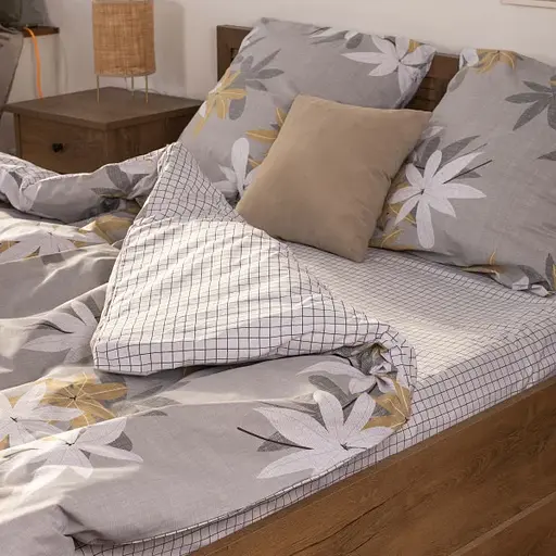 Комплект постільної білизни Viluta євро ранфорс 22219 100% бавовна - фото 4