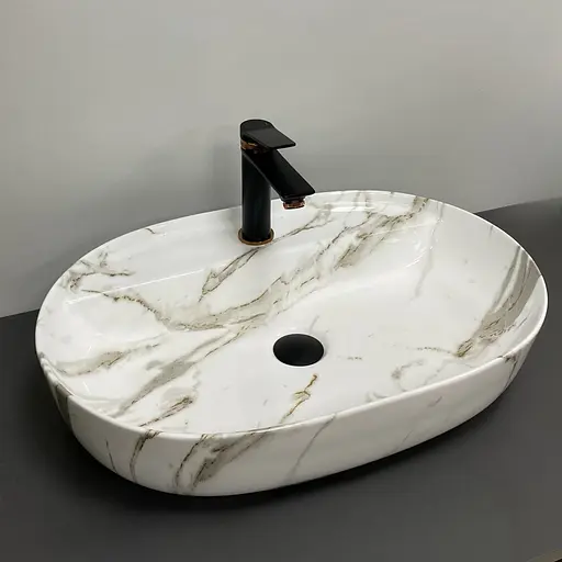 Умивальник VBI Terni lava накладний VBI-011805, Мармур - фото 3