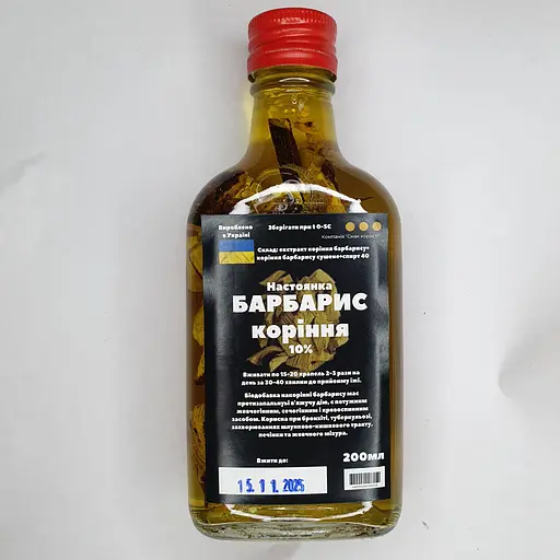 Настоянка на корінні барбарису 200 мл - фото 1