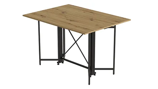 Стіл-книга трансформер Спайдер Ferrum-decor 750x1150x880 Чорний метал ДСП Дуб Артізан 16 мм (FRD-105093) - фото 6