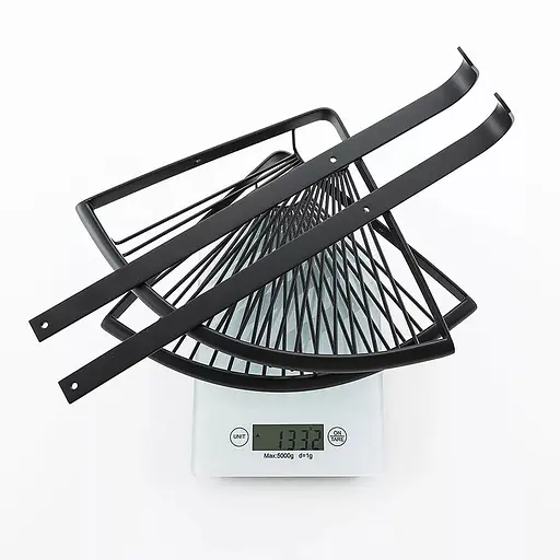 Полка угловая двухъярусная с крючками Frap F352-16, Черный матовый - фото 5