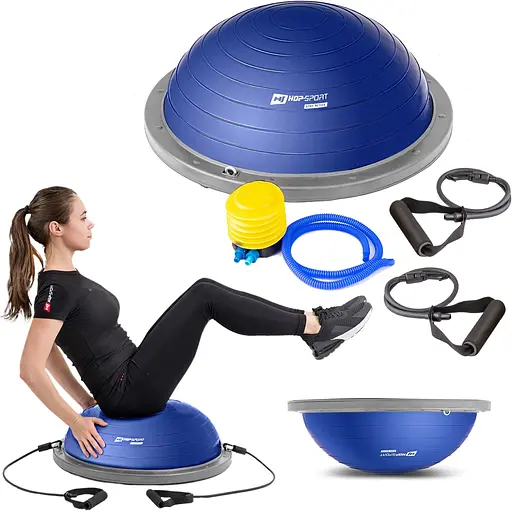 Балансировочная полусфера Hop-Sport HS-L058 синяя - фото 3