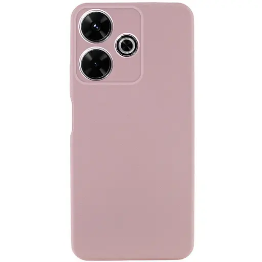Чехол Getman TPU Liquid Silk Full Camera для Xiaomi Redmi 13 4G/Poco M6 4G Розовый/Pink Sand