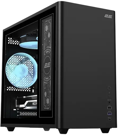 Корпус 2E Credo Plus V350BG ARGB Black - фото 1