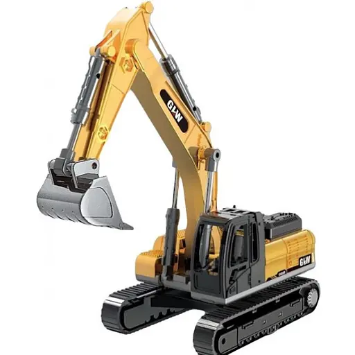 Экскаватор с металлическим ковшом для детей