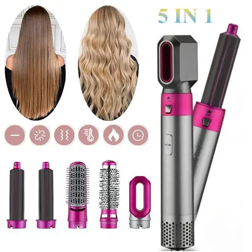 Стайлер 5 в 1 Zapper Hot Air Styler для разных типов волос с функциями придания объема, выпрямления, укладки - фото 5