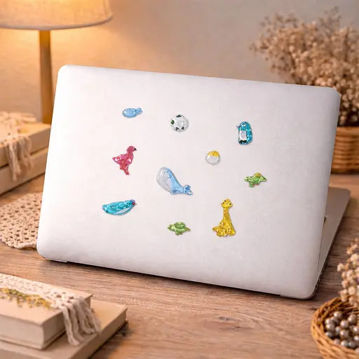 Набір 3D-наліпок Tiki Wiki Crystal Тікі веселі тваринки (51423) - фото 4