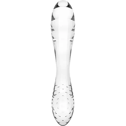 Двосторонній скляний дилдо Satisfyer Dazzling Crystal 1 Transparent - фото 4