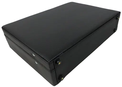 Элегантный дипломат Portfolio из эко кожи черный sum0028876 - фото 4