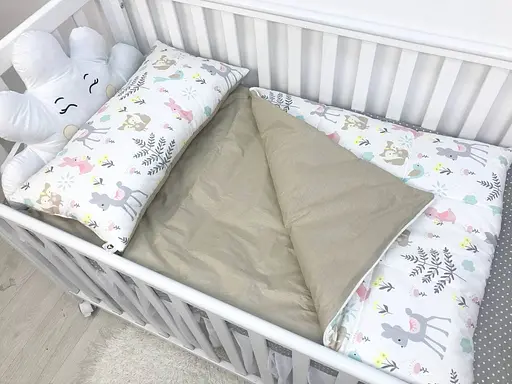 Детский спальник Moontime "Лесные зверята Олени и зайчики" - фото 3