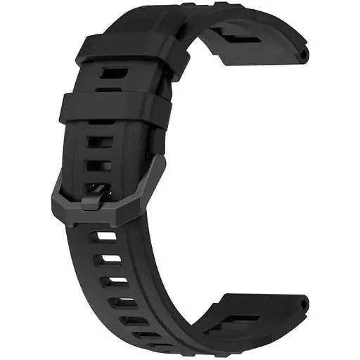 Ремешок DK Silicone Sport Band Classic для Xiaomi Amazfit T-Rex Ultra (black) - фото 2