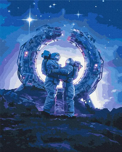 Картина за номерами на підрамнику Brushme Космічні почуття