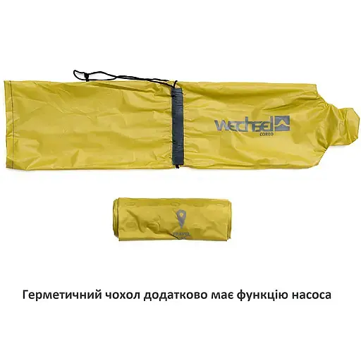 Коврик надувной Wechsel Coreo Double-Tube TL салатово-серый (233122) - фото 5