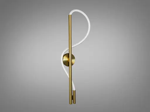 Якісний світлодіодний настінний світильник Мотузка, 14W, бронза - фото 1