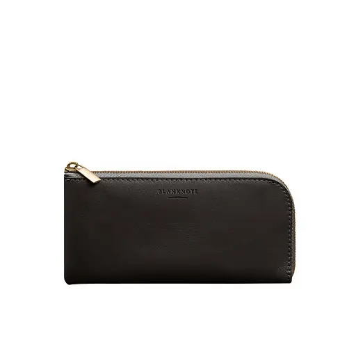 Кожаный портмоне-купюрник на молнии 14.1 темно-коричневый - фото 11