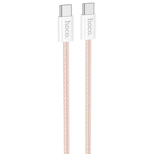 Дата кабель Hoco X104 Source 60W Type-C to Type-C (1m) Pink