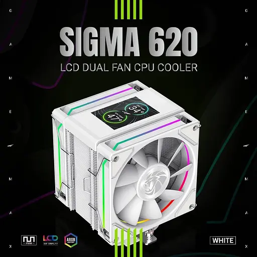 Кулер для процесора GameMax Sigma 620 White (SIGMA 620 WH) - фото 10