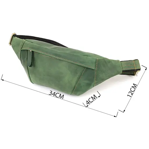 Модна сумка-бананка для чоловіків із натуральної вінтажної шкіри SHVIGEL 34х12х4 см sum0027451 - фото 3