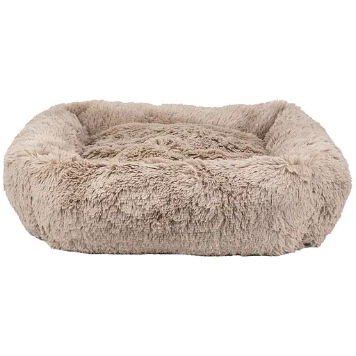 Лежак для тварин Пухнастики Agility Квадрат M 75х70х20 см капучино