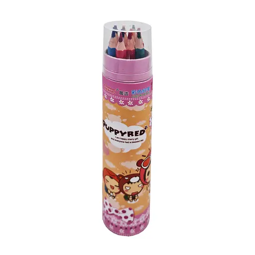 Набор карандашей 12 цветов 6120 в Тубусе Розовый