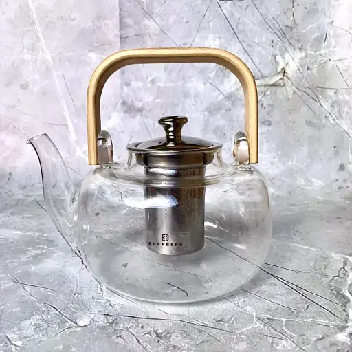 Заварочный чайник Edenberg EB-19051 термостойкий до 500° из жаропрочного стекла 800 мл - фото 2