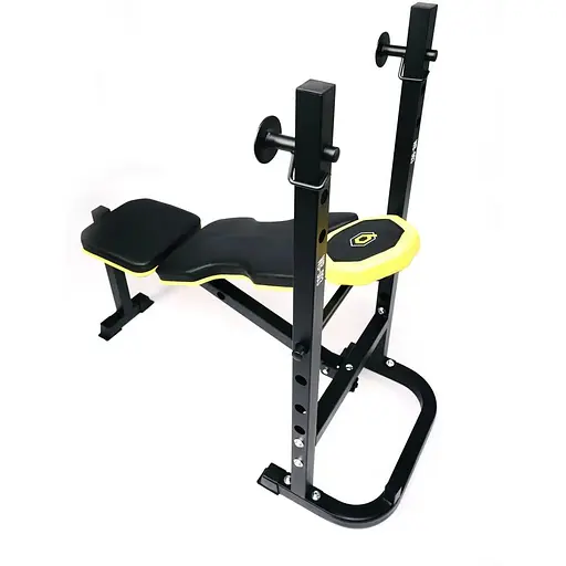 Тренировочная скамья Besport WB-003 горизонтальная для жима со стойкой под штангу - фото 7