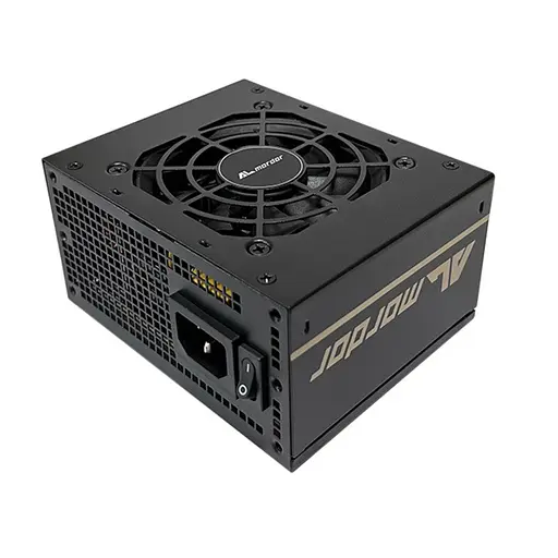 Блок живлення 450 Вт, ALmordor SFX, чорний, 80+ Bronze, Active PFC, 80 мм, 2xMolex/3xSATA/2x6+2-pin/1x4+4-pin/1x20+4-pin, - фото 1