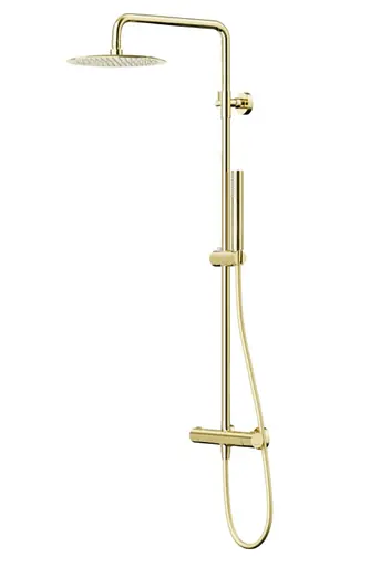 Душова система Corsan Lugo gold із термостатом CMN01TGL, Золотий - фото 9
