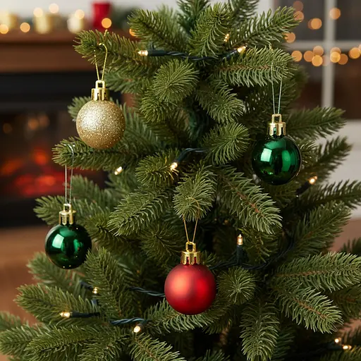 Набір куль Anhui Tianhui Ялинка новорічна 3 см 17 шт. (951680)