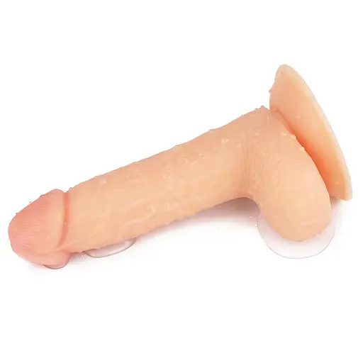 Фалоімітатор LoveToy The Ultra Soft Dude Flesh 18 см тілесний - фото 11