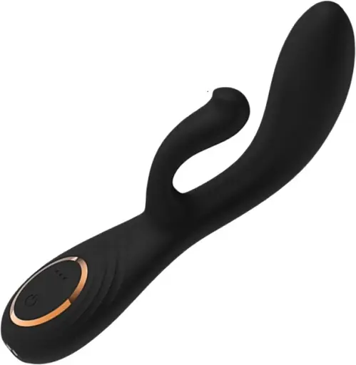 Вібратор для точки G і клітора I’MCUM Dual Pleasure Wave Чорний (IM-ZDB505)