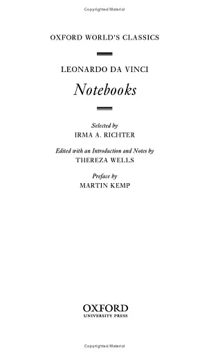 Leonardo da Vinci. Notebooks