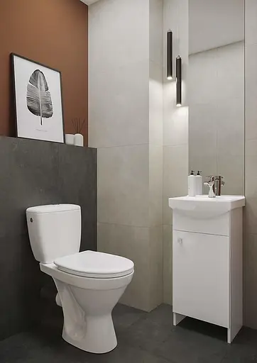 Унітаз-компакт Cersanit Cersania 704 SimpleOn 011 3/6 л з сидінням SoftClose+QuickRelease дюропласт 30412 - фото 7