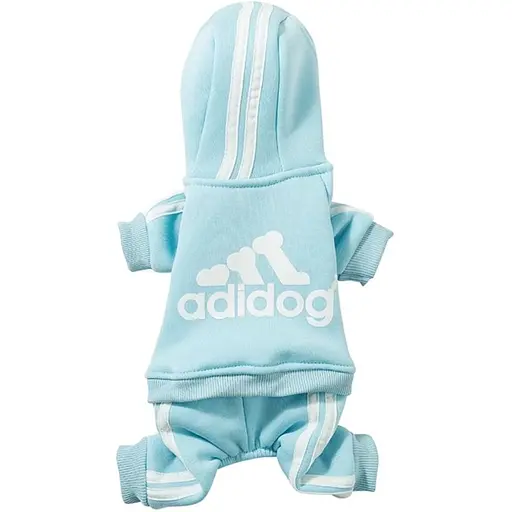 Костюм для тварин Ginger S Adidog спорт блакитний Д-35 см ОГ-25 см 1.5-2.5 кг - фото 1