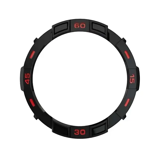 Безель Sikai для смартгодинника Xiaomi Watch S3 Black-red Sport - фото 2