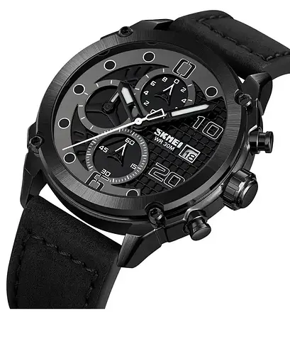 Класичний чоловічий годинник Skmei 2051 (Чорний) - фото 2