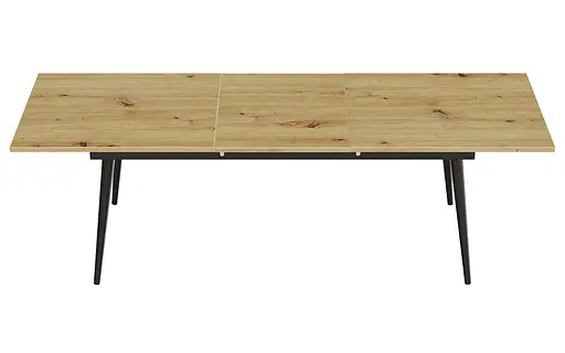 Стіл журнальний трансформер Dandi Small Ferrum-decor 45x120(160)x60 Чорний метал ДСП Дуб Артізан 16 мм (FRD-106792) - фото 8