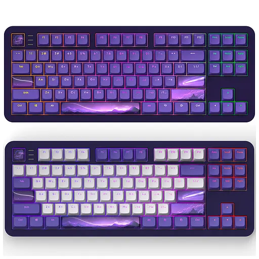 Клавіатура Dark Project ALU87 Celestial ABS RGB Mech G3MS Voidstone Violet (DPKB_CELESTIAL_87_ANSI_UA) - фото 2