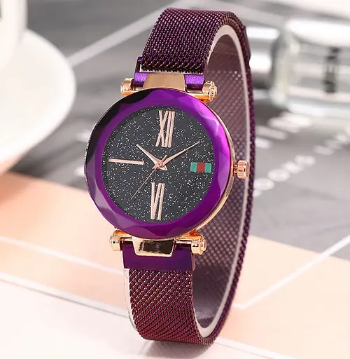 Жіночий годинник Starry Sky Watch на магнітній застібці Фіолетовий - фото 3