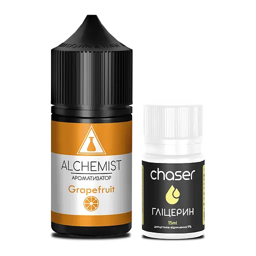 Набор компонентов для самозамеса солевой заправки ALCHEMIST 30 мл Grapefruit Грейпфрут, 0-50 мг (18089) - фото 2