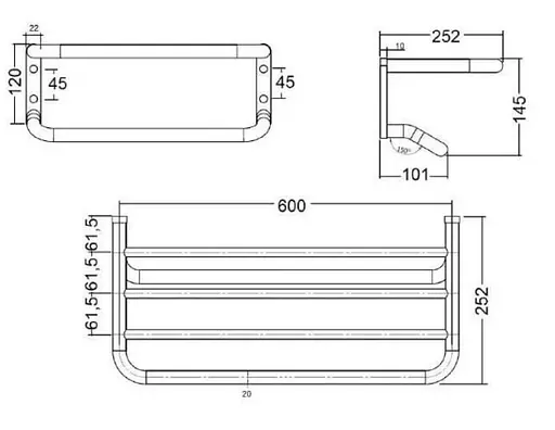 Полка для ванны Kludi A-XES 4898905 - фото 2
