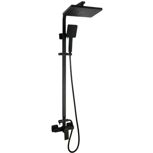 Душова система Globus Lux Sicilia VAN-SBQ-SH-125-BB, Чорний матовий - фото 1